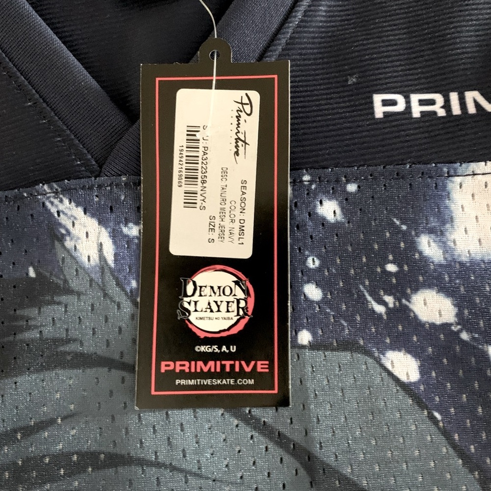 NWT Primitive x Demon Slayer Tanjiro Mesh Jersey - Picture 7 of 7